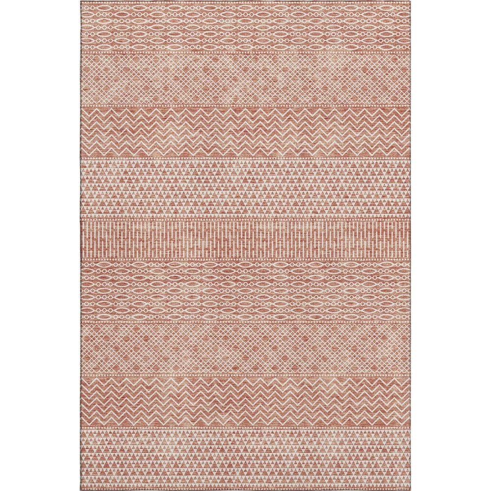 Sm Homes Rug Addison Rugs Mayfield Premium Machine Washable Abstract AMF939 Salmon 9 ...