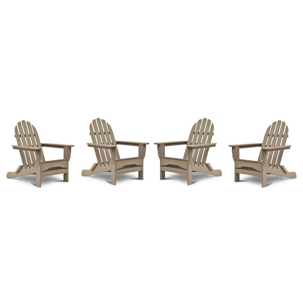 Icon Weathered Wood Recycled Plastic Adirondack Chair (4-Pack) price history on PriceWatchPro