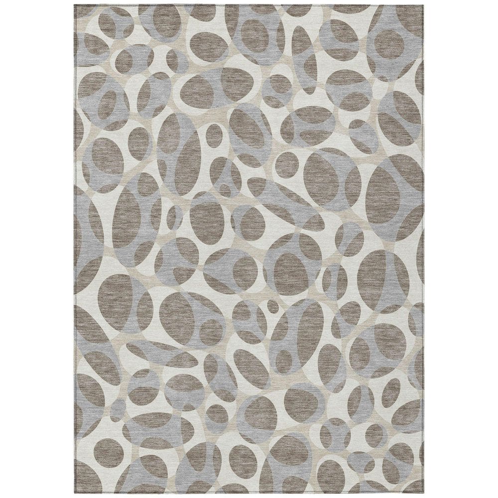 Chantille Machine Washable Indoor/Outdoor Abstract ACN2536 Taupe 3 ft. x 4 ft. Area Rug price history on PriceWatchPro