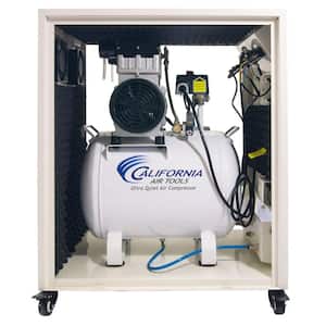 10 gal. 2.0 HP Ultra Quiet and Oil-Free Electric Air Compressor in Sound Proof Cabinet
