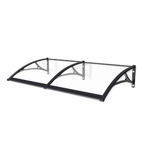 7 .9 ft. Clear Acrylic Door and Window Fixed Awning (10.2 in. H x 39.4 in. D)