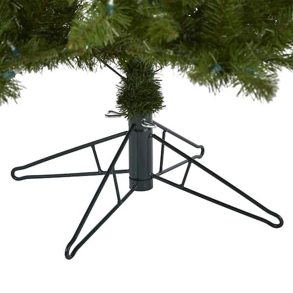 Pre-Lit Vermont Spruce Quick Set Artificial Christmas Tree, Remote 6.5 ft