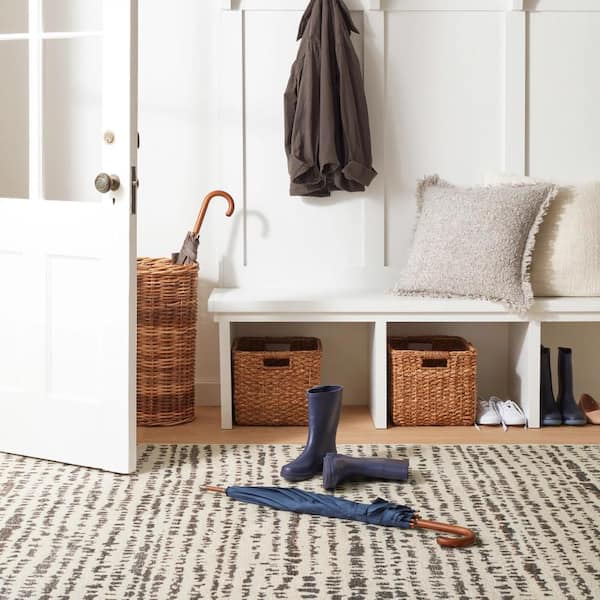 Shepherd Machine Washable Pebble 5 ft. x 8 ft. Indoor Area Rug