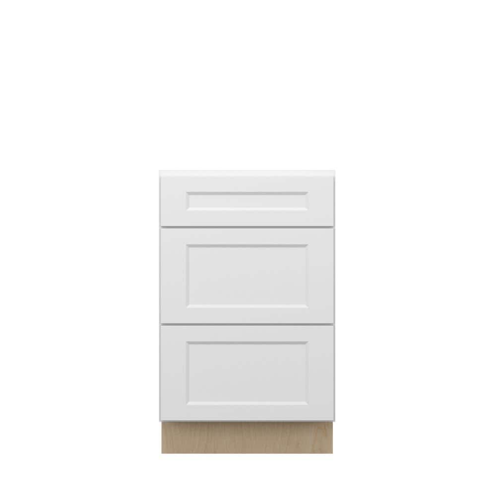 Norfolk Shaker 21 in. W x 34.5 in. H x 24 in. D in Painted White Plywood Assembled Drawer Base Cabinet price history on PriceWatchPro