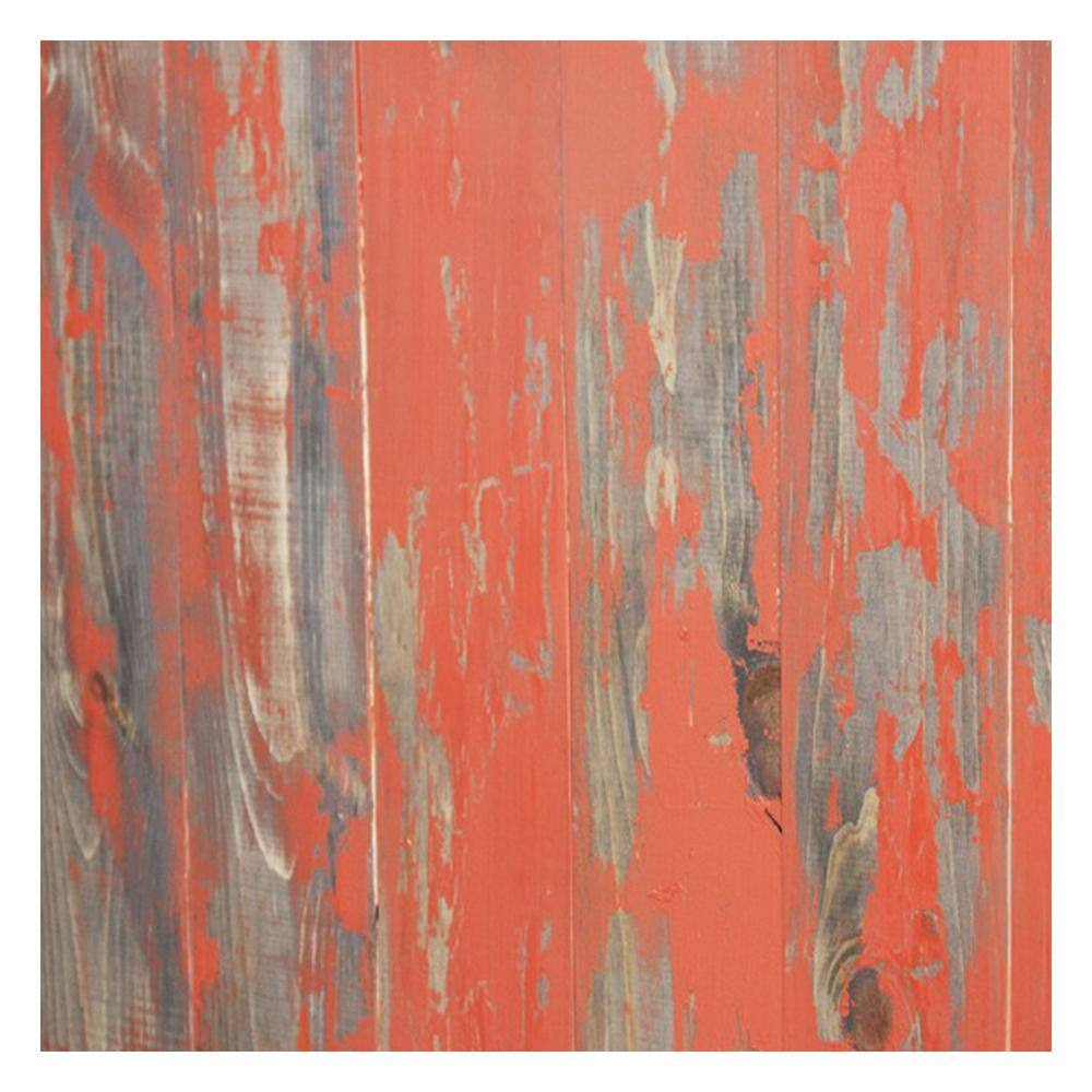 New Orange Painted Pine Wood Wall Panels