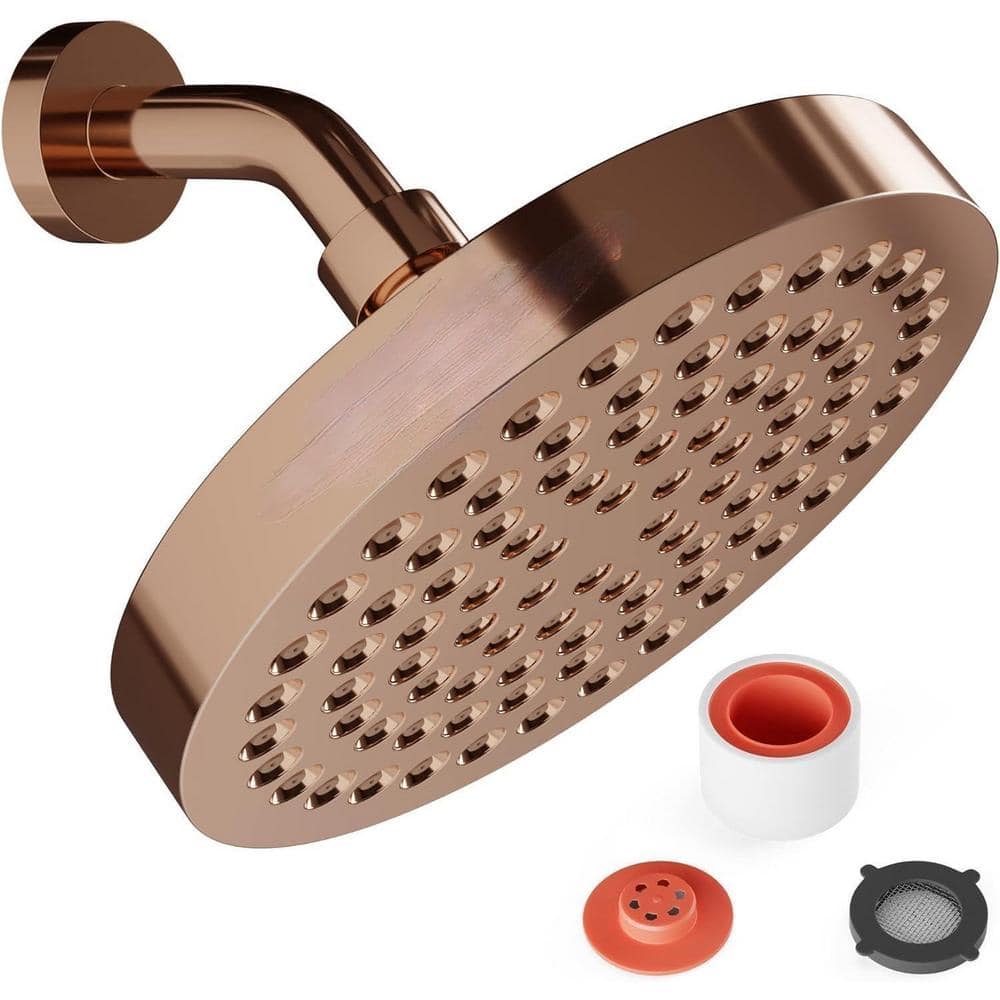 Large Rose Gold Ceiling Mounted Rain Jet Shower Head