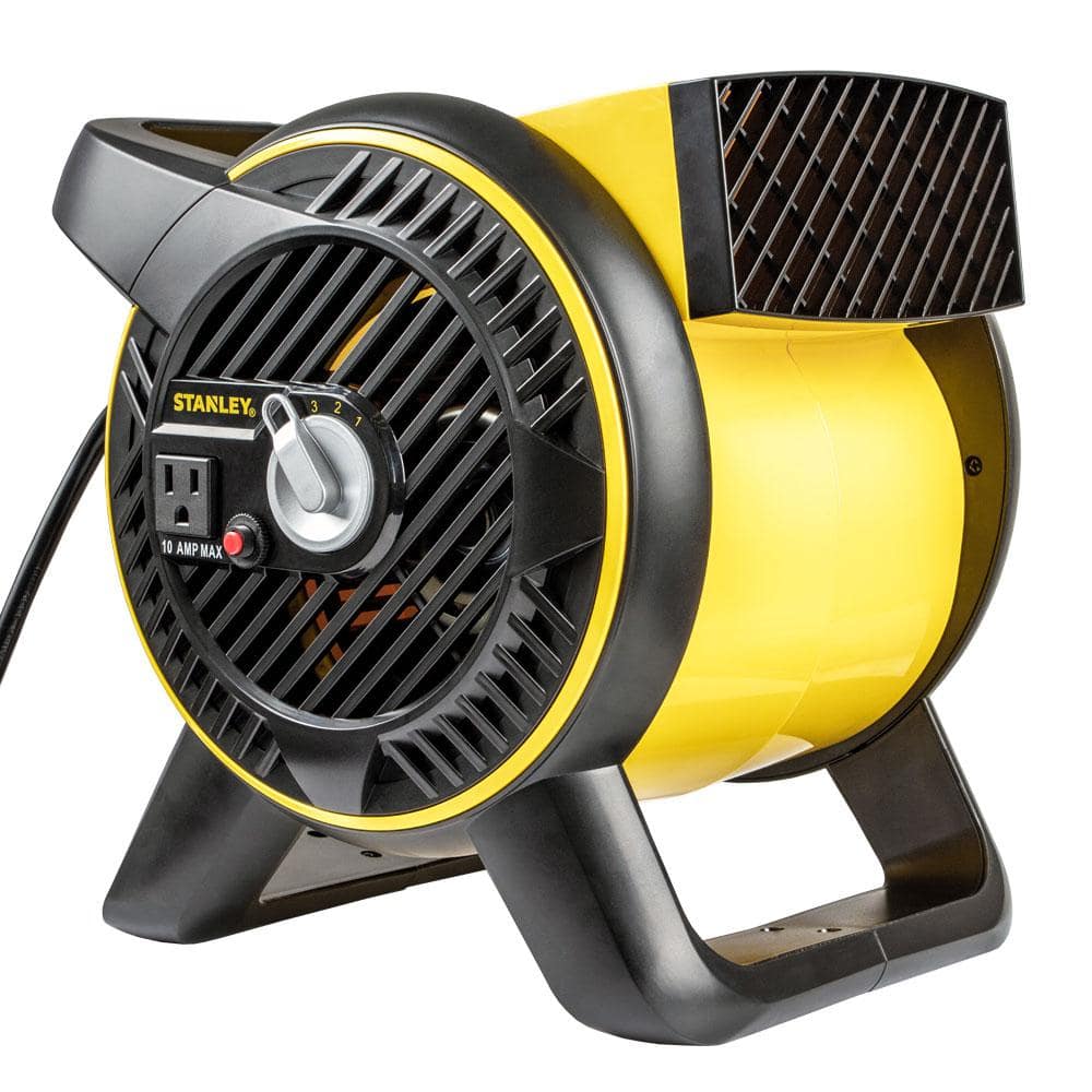Stanley Pivoting High-Velocity Fan with Outlet ST-310A-120 - The Home Depot