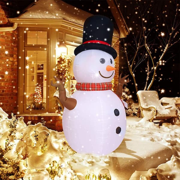 Outdoor Christmas Decorations Snowman Yard Art Holiday Wooden Free