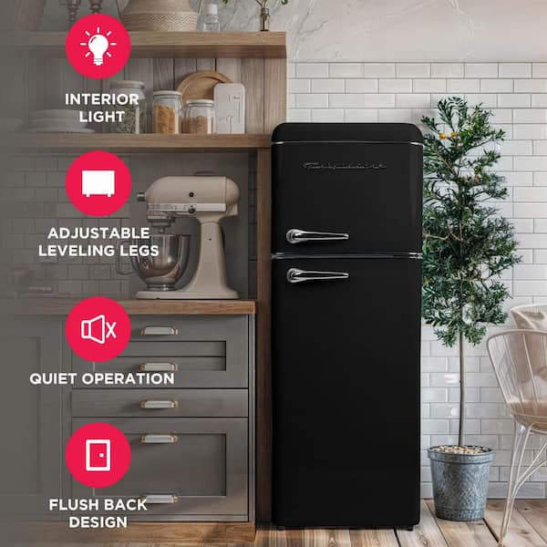 Frigidaire 7.5 cu. ft. Mini Fridge in Black with Rounded Corners