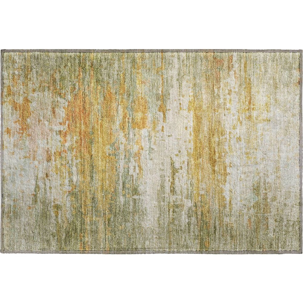Mayfield Premium Machine Washable Abstract AMF2034 Aloe 2 ft. x 3 ft. Accent Rug price history on PriceWatchPro