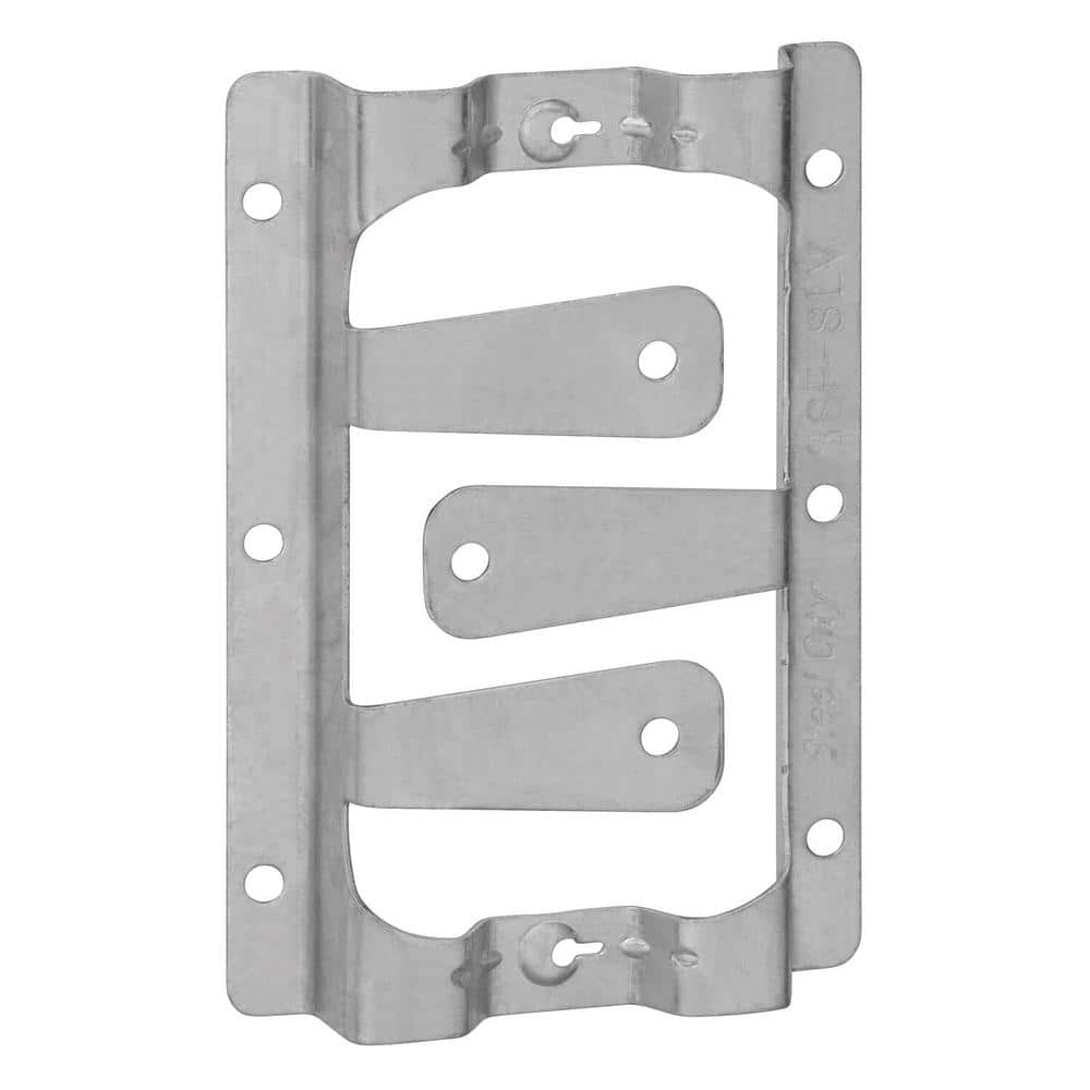 Steel City 2 in. x 3-3/4 in. Universal Low-Voltage Mounting Plate