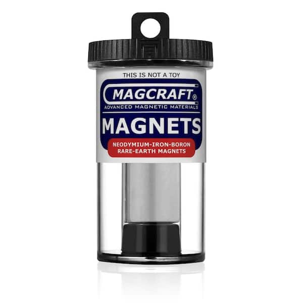 Magcraft Rare Earth 1 in. x 1 in. x 1/8 in. Block Magnet (4-Pack)