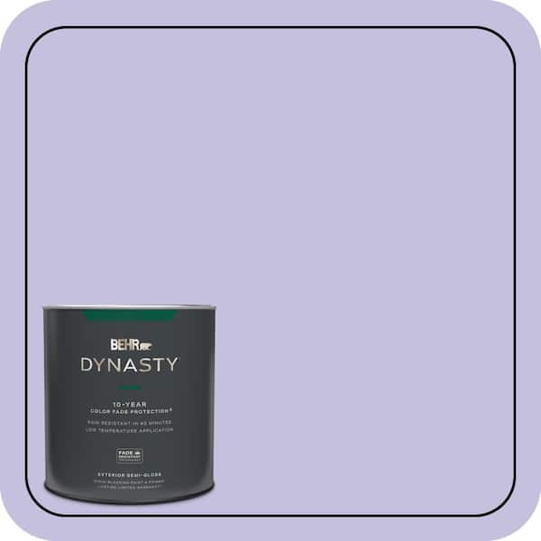 BEHR DYNASTY 1 qt. #630A-3 Weeping Wisteria Semi-Gloss Exterior Stain-Blocking Paint & Primer
