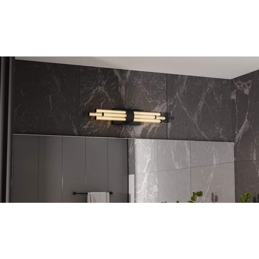 Talbott 24 in. 1-Light Matte Black LED Vanity Light price history on PriceWatchPro