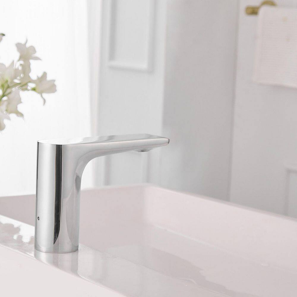 Polished Chrome Touchless Single Hole Bathroom Faucet