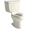 KOHLER Wellworth 12 in. Rough In 2-Piece 1.6 GPF Single Flush Elongated ...