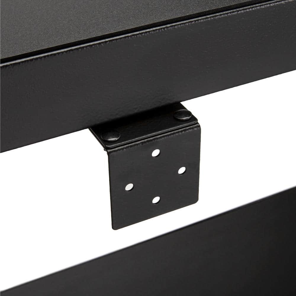 DEWALT Heavy-Duty 3-Shelf Black Steel Storage Rack, 50"W x 18"D x 48"H