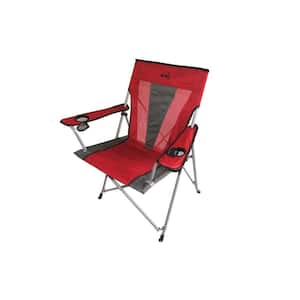 37.5 in. H Portable Folding Red Chair