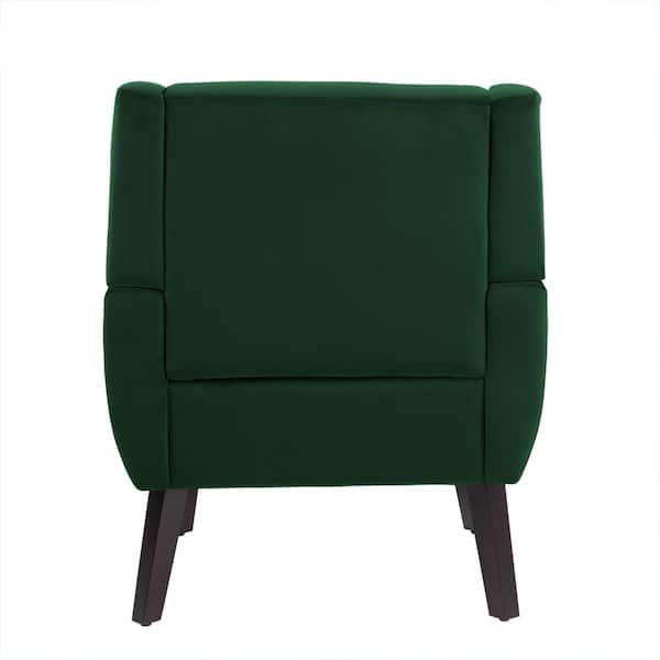 Uixe Retro Green Velvet Upholstery Arm Chair (Set of 1) SF0003