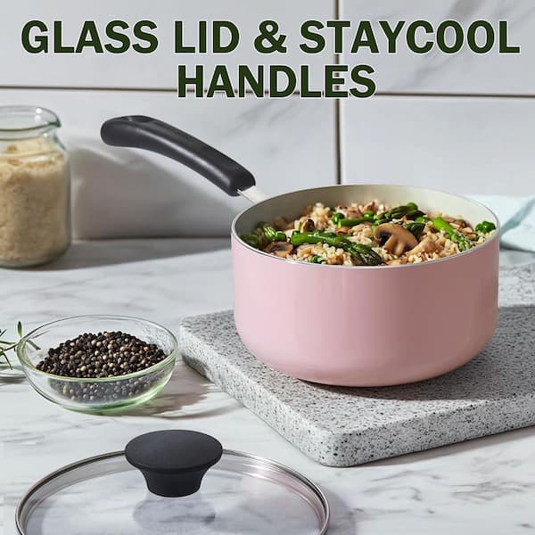 Cook N Home 10-Piece Ceramic Aluminum Nonstick Kitchen Cookware