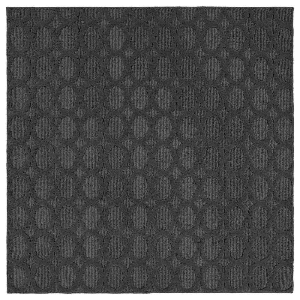 Garland Rug Garden Trellis Cinder Gray 6 ft. x 6 ft. Square Indoor