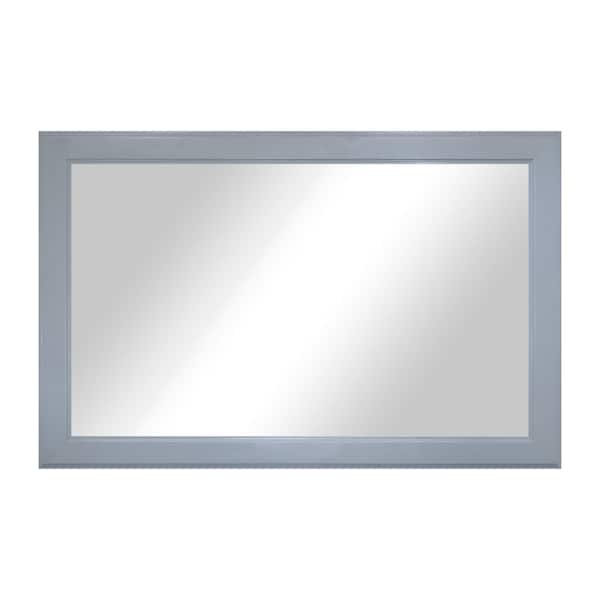 Rayne Heritage (33 in. W x 46 in. H) Gray Hardwood Poplar Mirror