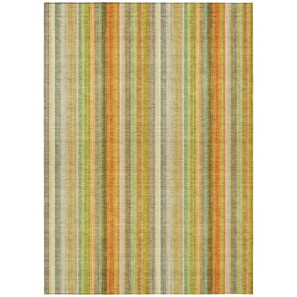Addison Rugs Chantille ACN543 Khaki 8 ft. x 10 ft. Machine Washable Indoor/Outdoor Geometric Area Rug