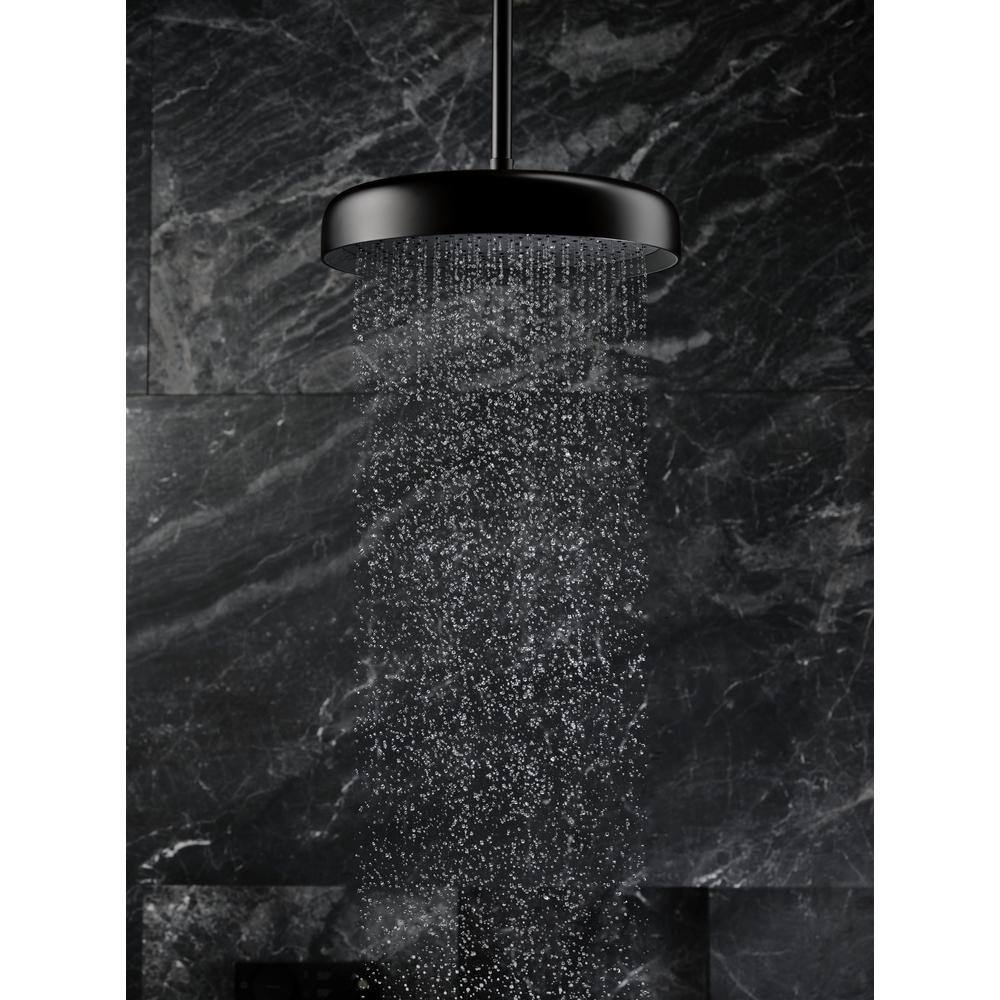 Polished Chrome 14" Round Rain Shower Head with Adjustable Water Flow