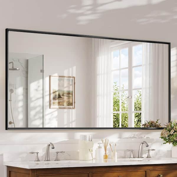 メナードEMBELLIR Bonosuki 36 in. H x 72 in. W Rectangle Aluminum Framed Mirrors for
