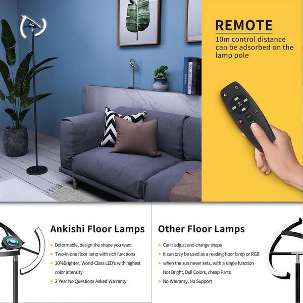 Floor Lamp with Remote Control,Bright Floor Lamps for Living Room