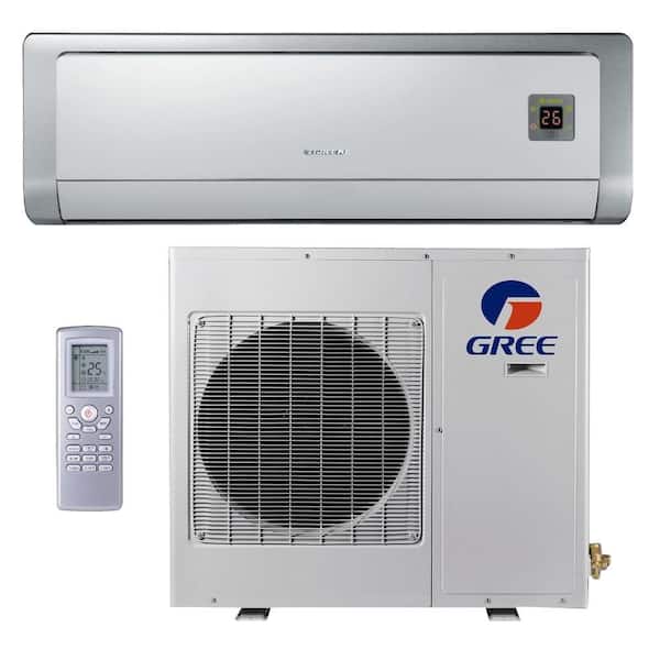GREE Premium Efficiency 18,000 BTU Ductless Mini Split Air Conditioner with Heat - 208/230-Volt/60Hz