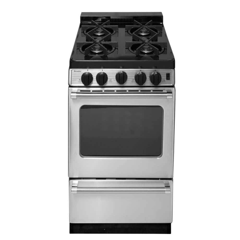 ProSeries 20 in. 2.42 cu. ft. Freestanding Gas Range with Sealed Burners in Stainless Steel -  Premier, P20S3102PS