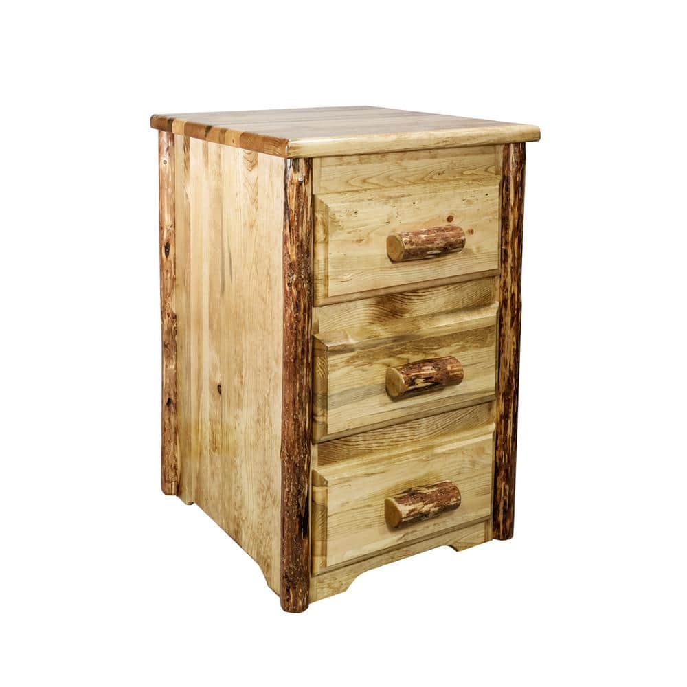 Pine Ridge Southwestern 3-Drawer Solid Wood Nightstand