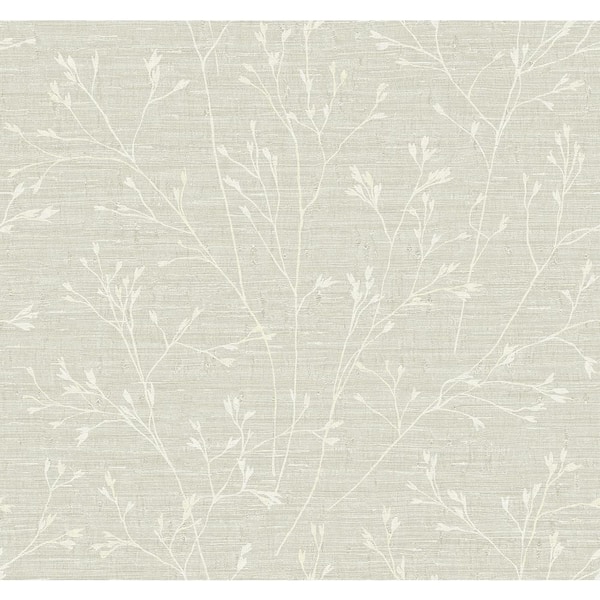 60.75 sq. ft. Lace Withington Branch Embossed Vinyl Unpasted Wallpaper Roll