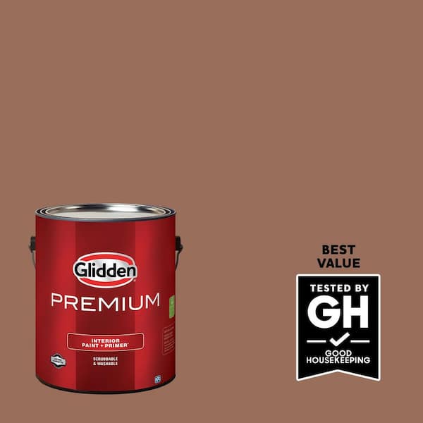 Glidden Premium 1 gal. Prairie Fire PPG1071-6 Semi-Gloss Interior Latex Paint