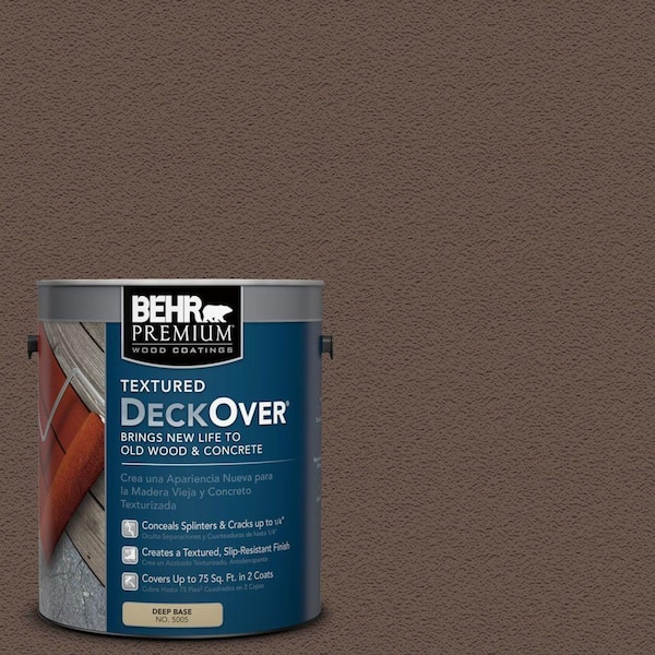BEHR Premium Textured DeckOver 1 gal. #SC-111 Wood Chip Textured Solid Color Exterior Wood and Concrete Coating