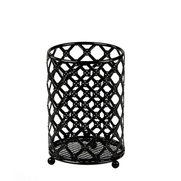 Black Lattice Cutlery Holder Black Lattice Cutlery Holder