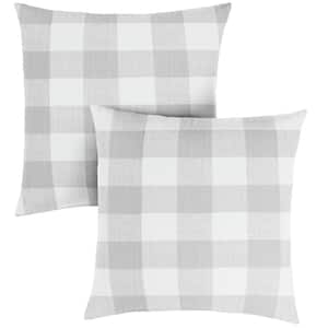 Sorra Home Preview Lagoon Square Outdoor/Indoor Large Knife Edge Throw Pillow 24 in. x 24 in. (Set of 2)