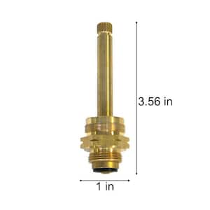 3 9/16 in. 18 pt Broach Hot Side Stem for Indiana Brass Replaces SA-552-C-1
