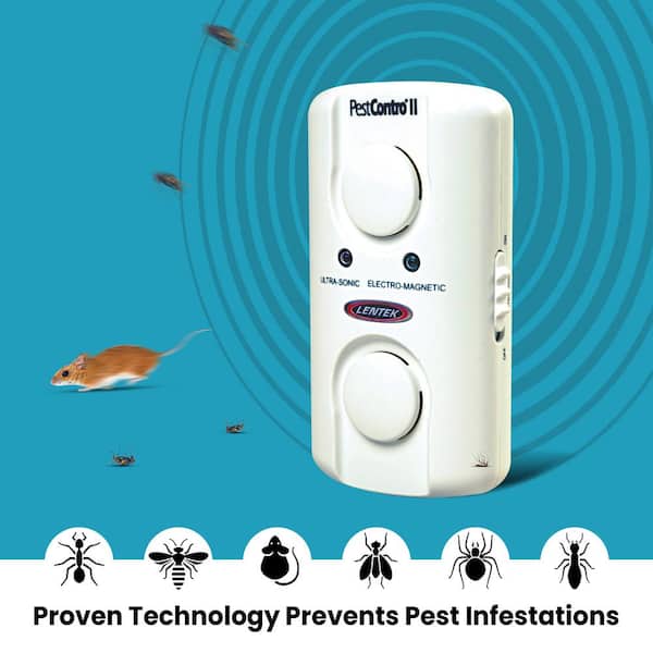  2 Pcs Rodent Repellent Ultrasonic Mice Repellent Plug