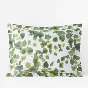 Legends Hotel Greenery Cotton and TENCEL Lyocell Multicolored Sateen Standard Sham