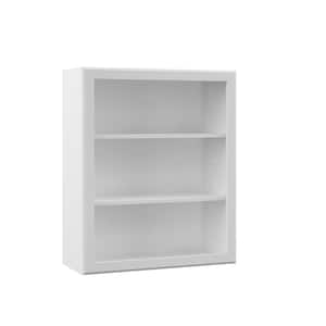 Designer Series Elgin Assembled 30x42x12 in. Wall Open Shelf Kitchen Cabinet in White