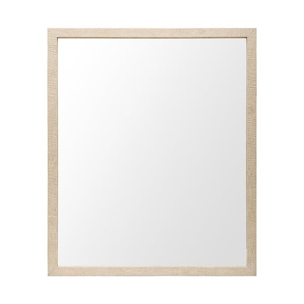 Mercana Medium Rectangle Tan Modern Mirror (25.5 in. H x 21.5 in. W)
