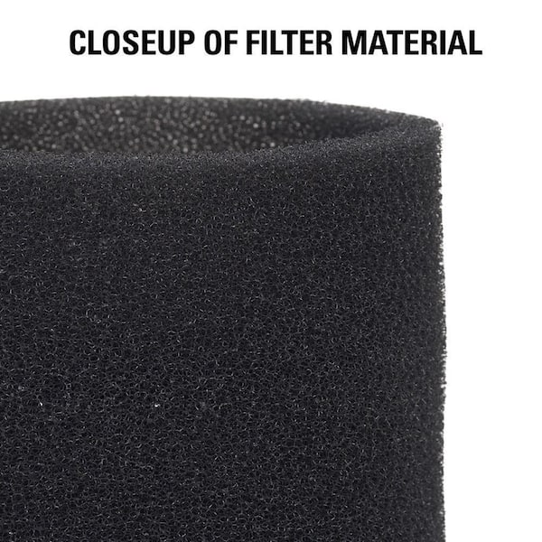 4 Multi Fit Vac Filters VF2001TP Foam Sleeve Filter For Wet Dry Vacuum Washable
