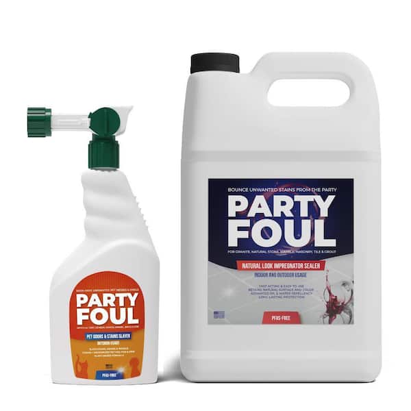 160 oz. PFAS-Free Outdoor Pet Odors and Stain Slayer Plus Sealer Patio Protect Combo Kit (2-Pack)
