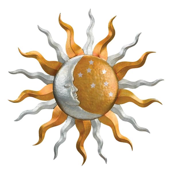 Regal Art & Gift 36 in. Sun and Moon Wall Decor 12670 - The Home Depot