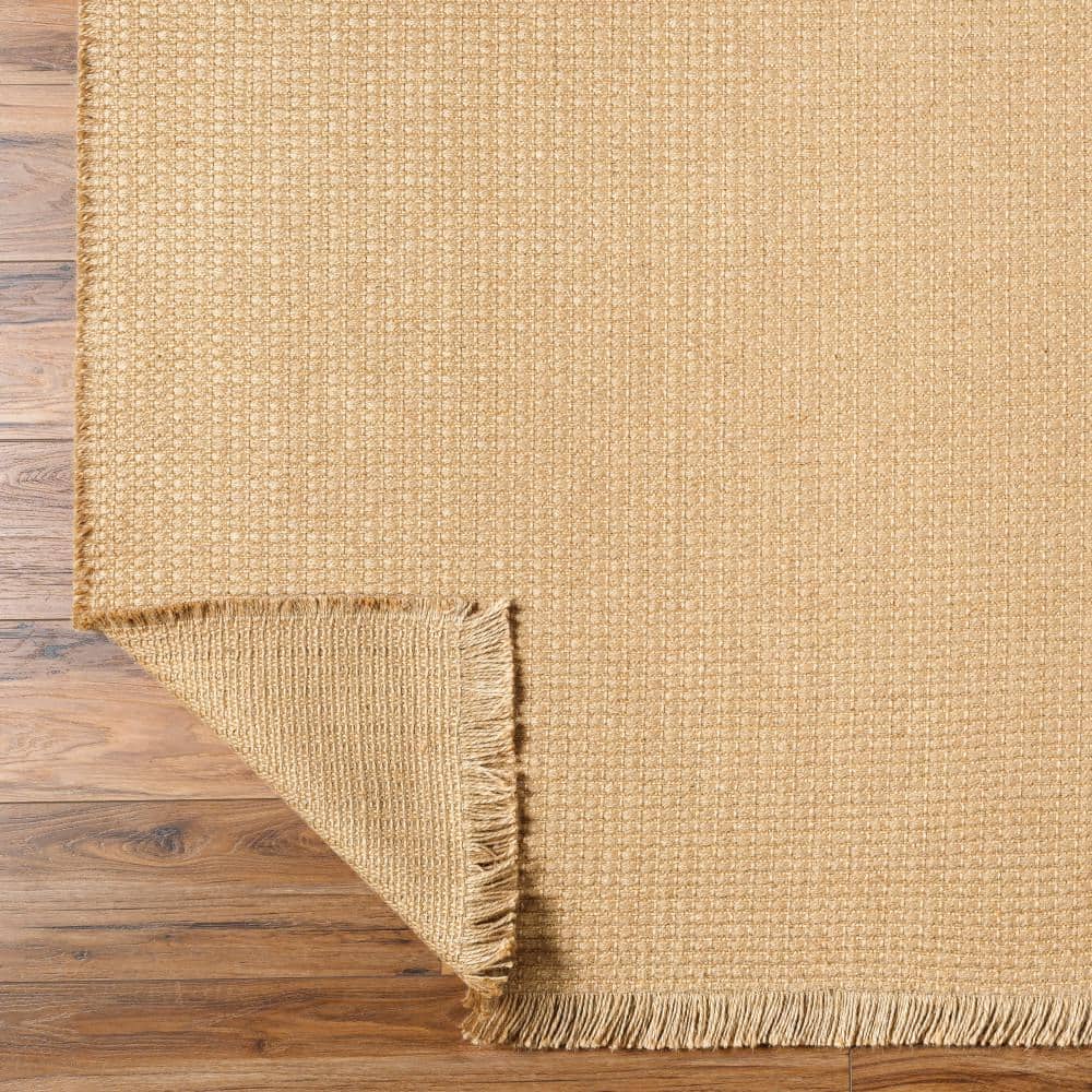 Natural Jute and Polypropylene Rectangular Area Rug, 7'10" x 10'