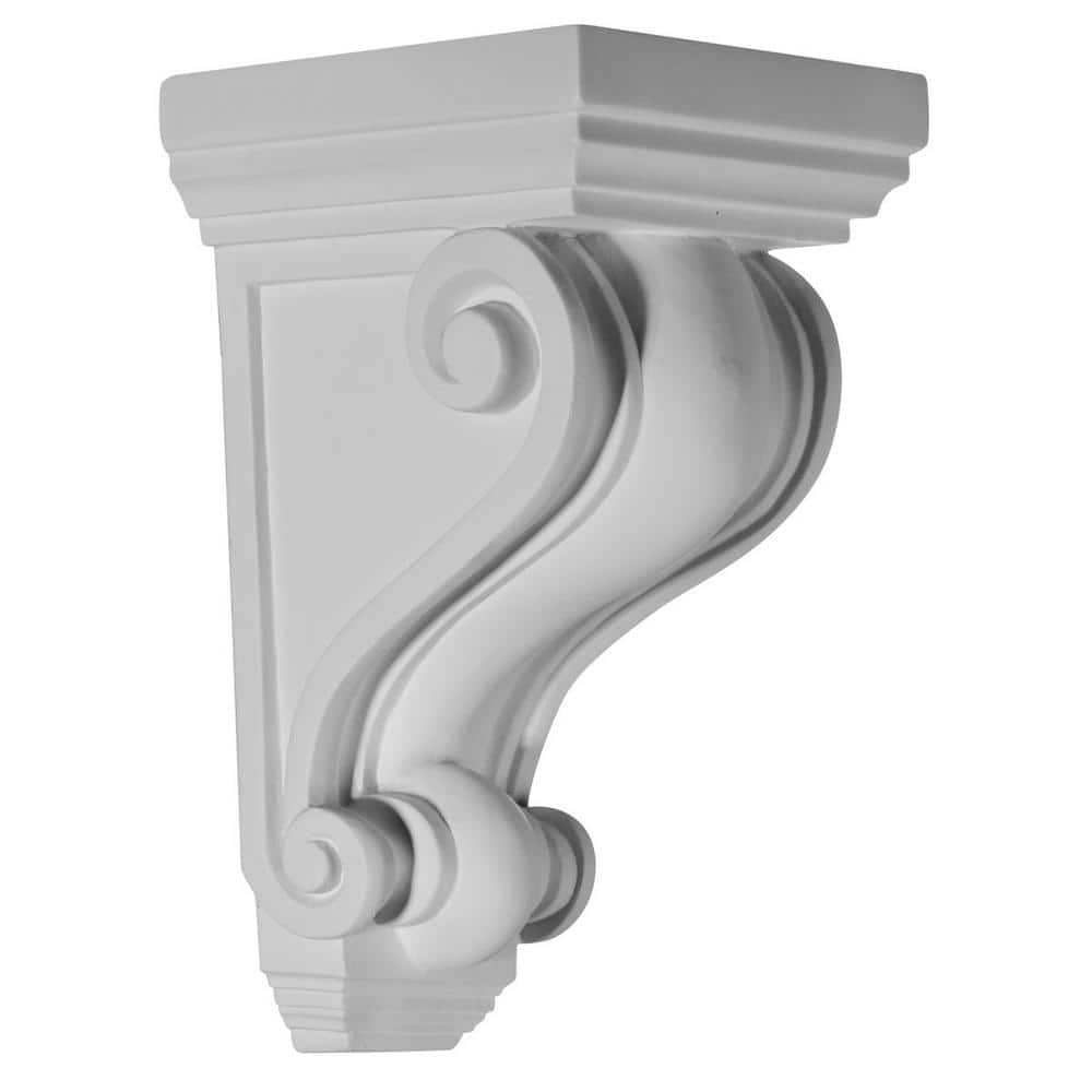 White Primed Urethane Decorative Devon Corbel 2.25" x 4.25"