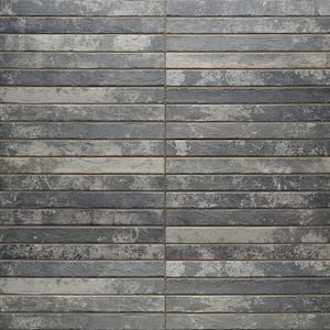 Scotch Dark Gray 1.88 in. x 17.71 in. Matte Porcelain Floor and Wall Tile 8.28 sq. ft./Case