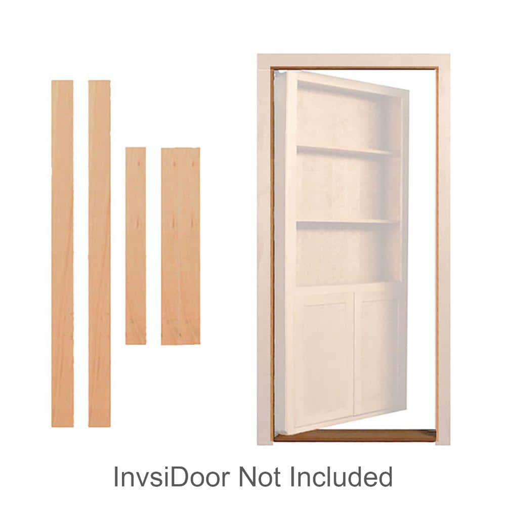 Maple Inswing Hidden Bookcase Door Threshold Kit with Pivot Hinge